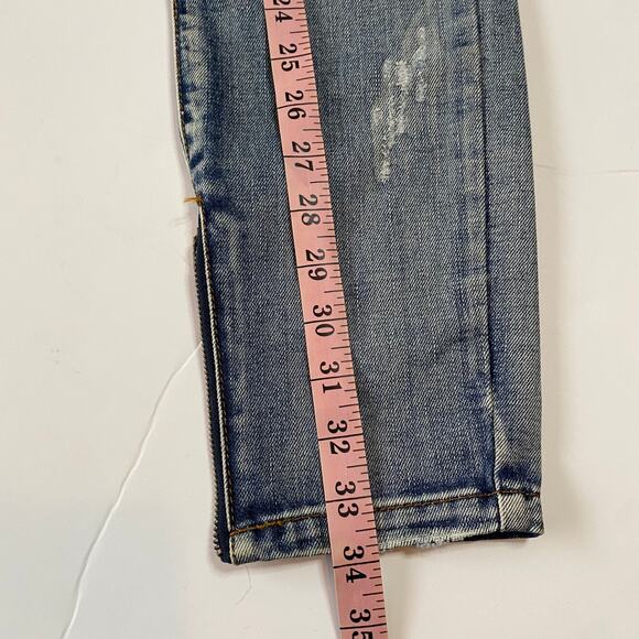 One Teaspoon Women's Trashed Freebirds Distressed Skinny Jeans Size 24 - Picture 13 of 16